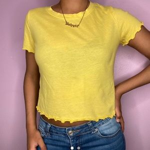 Hollister Short Sleeve Ruffle Top